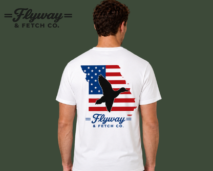Missouri American Flag Tee