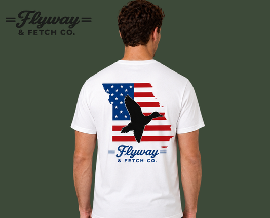 Missouri American Flag Tee